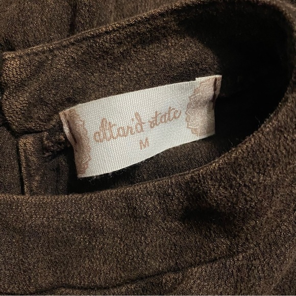 Altar’d State Brown Lace Soft Keyhole Back Sleeveless Tunic Top - Picture 5 of 6